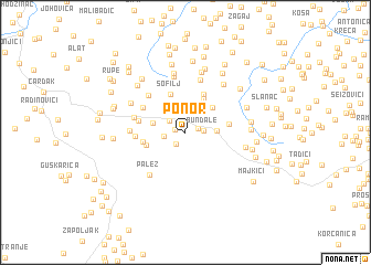 map of Ponor