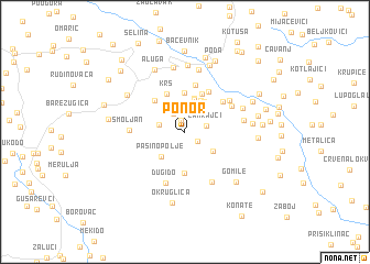 map of Ponor