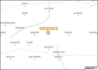 map of Ponosova