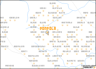 map of Ponpola