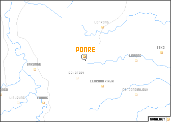 map of Ponre