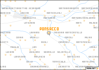 map of Ponsacco