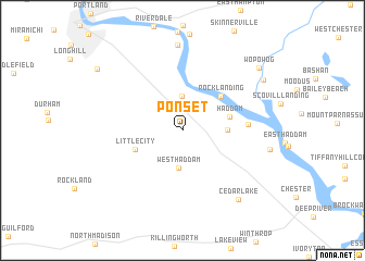 map of Ponset