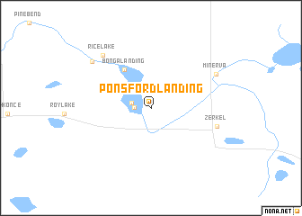 map of Ponsford Landing