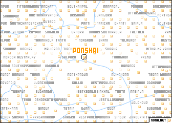 map of Ponshāi