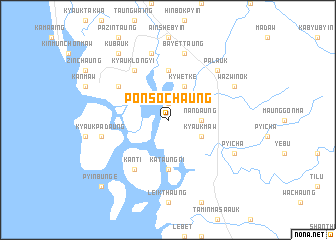 map of Ponsochaung