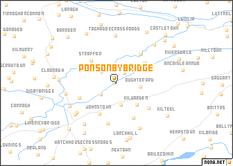 map of Ponsonby Bridge