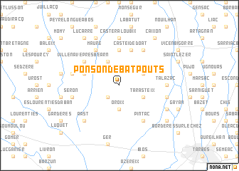 map of Ponson-Debat-Pouts