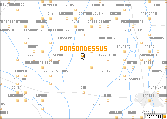 map of Ponson-Dessus