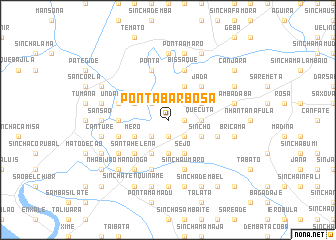 map of Ponta Barbosa