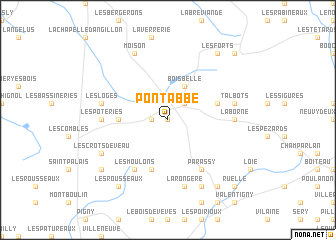map of Pont-Abbé