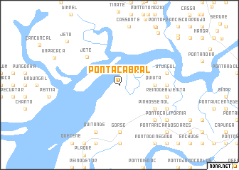 map of Ponta Cabral