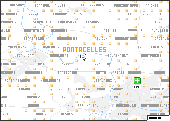 map of Pont-à-Celles