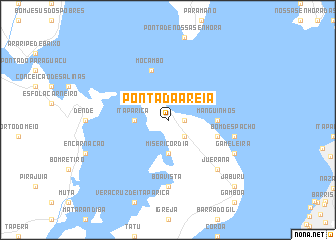 map of Ponta da Areia