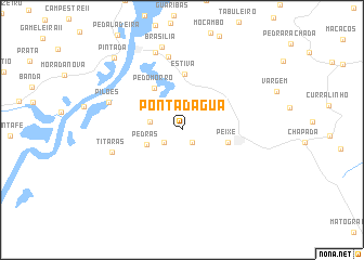 map of Ponta-dʼÁgua