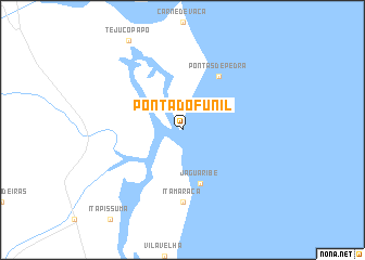 map of Ponta do Funil