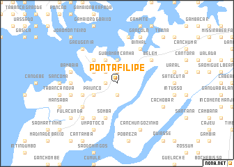 map of Ponta Filipe