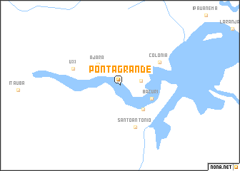 map of Ponta Grande