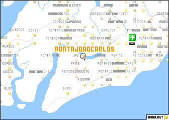 map of Ponta João Carlos