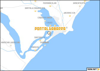 map of Pontal da Barra
