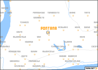 map of Pont-Ana