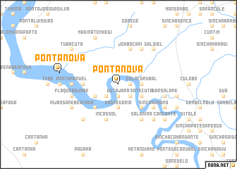 map of Ponta Nova