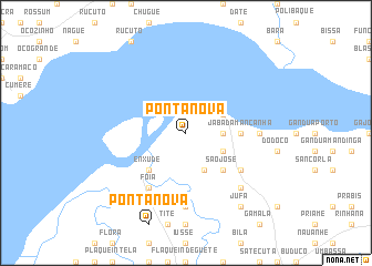 map of Ponta Nova