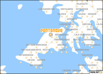 map of Ponta Nova