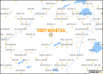 map of Pontansbygd
