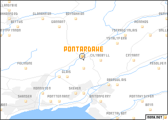 map of Pontardawe