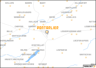 map of Pontarlier