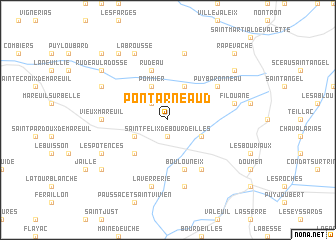 map of Pontarneaud