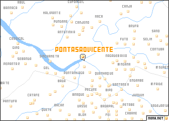 map of Ponta São Vicente