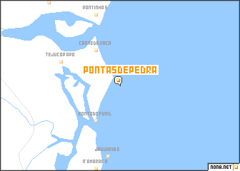 map of Pontas de Pedra