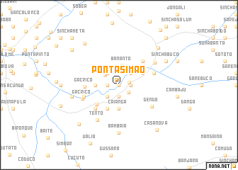 map of Ponta Simão