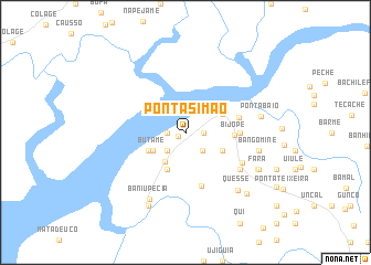 map of Ponta Simão