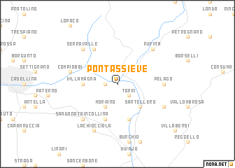 map of Pontassieve