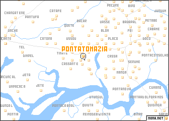 map of Ponta Tomázia