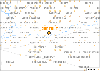 map of Pontaut