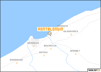 map of Pont Blondin