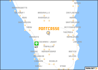 map of Pont Cassé