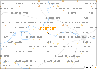 map of Pontcey