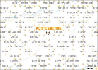 map of Pont de Bonne