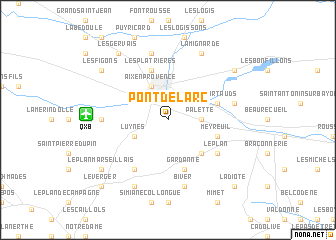 map of Pont de lʼArc