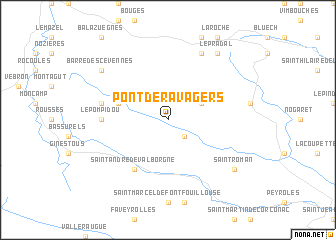 map of Pont de Ravagers