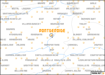 map of Pont-de-Roide