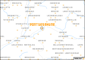 map of Pont de Sahune