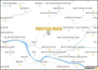 map of Pont-du-Casse