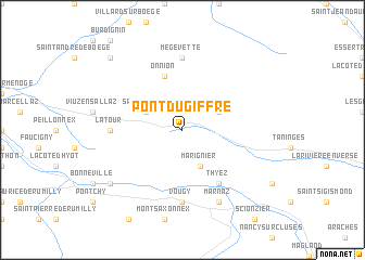 map of Pont du Giffre