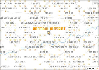 map of Pont du Lion Sart